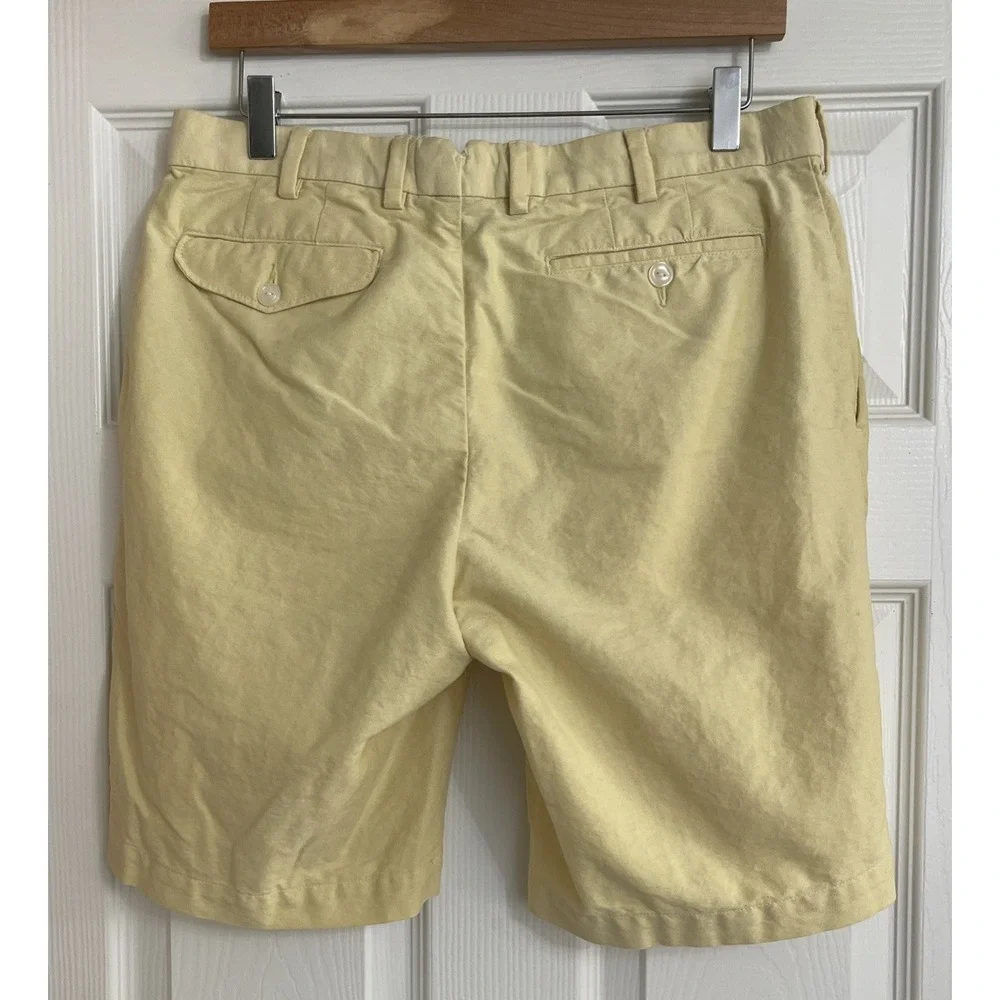Polo Ralph Lauren Shorts 33 Butter Yellow Classic‎ Fit Chino Casual Preppy Dad